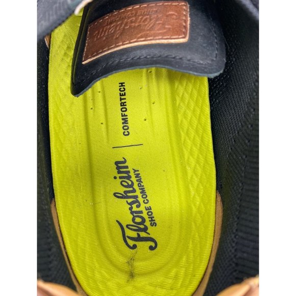 Florsheim Mens Fuel Knit Wingtip Oxford Black size 9.5W Great Condition - Picture 3 of 11